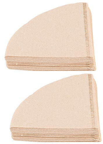 80 pezzi di carta filtrante usa e getta, a forma di cono, accessori per l'ufficio domestico (V01 [per 1-2 persone])