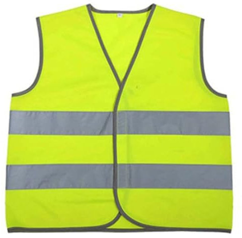 inhzoy Gilet di Sicurezza Antinfortunistici Alta Visibilità Bambini e Ragazzi Giubbotto di Sicurezza per Corsa Ciclismo Escursionismo Giacca da Lavoro Veste Gilet Volontario Giallo 7-9 anni