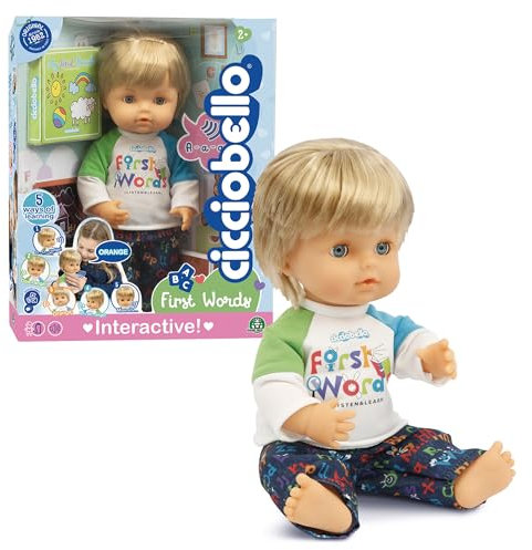 Cicciobello, Interaktive Puppe, 30 cm, erste Worte, Harter Körper, für Kinder ab 2 Jahren, CCBF0