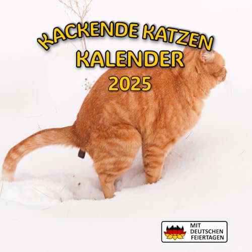 Kackende katzen kalender 2025: Lustiges Geschenk für Katzenliebhaber
