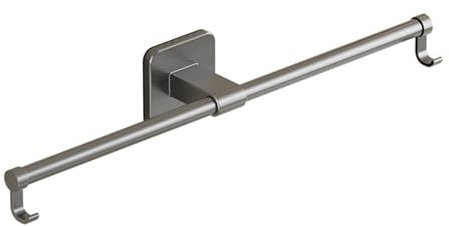 Appendi Asciugamani Bagno Senza Foratura, Porta Asciugamani Regolabile, Porta Asciugamani Da Bagno,Supporto Per Asciugamani Da Parete, Con 2 Ganci,per Bagno E Cucina (50cm)