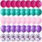 HILAVO Luftballons Rosa Lila Türkis 60 Stück 12 Zoll Pastell Pink Lila Blau Party Luftballon Set mit Konfetti Latex Helium Ballon für Kinder Mädchen Geburtstag Hochzeit Anime Babyparty Party Deko