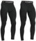 HYCOPROT 2er Pack Kompressionshose Herren Schnelltrocknende Laufhose Sport Baselayer Leggings Atmungsaktiv Baselayer Leggings Trainingshose Funktionsunterhose Tight Hose (Schwarz, L)