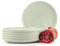 Konsimo. Speiseteller Set für 6 Personen - VICTO Tellerset aus Keramik - Teller Set 6er - Spülmaschinen - Mikrowellengeeignet - Moderne Großer Essteller - 27 cm - Beige - Grün Matt