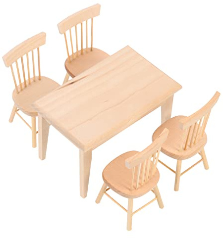 TOYANDONA 1satz Miniatur Esszimmer Möbel Mit Tisch Und Stühlen Für Deko Und Miniatur Adornment Für