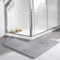 L-Shaped Bath Mat & Shower Mat,Corner Bath Mat, Non-Slip Absorbent Carpet for Corner Showers & Tubs | Machine Washable Grey Bathroom Rug | Home Spa Toilet Floor Mat (L Shaped Design)