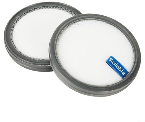 Yhenlovtt Filtro de polvo para PRETTYCARE Juego de filtros de repuesto para aspiradora inalámbrica W200 W300 W400, piezas de mantenimiento, diseño lavable (2 piezas)