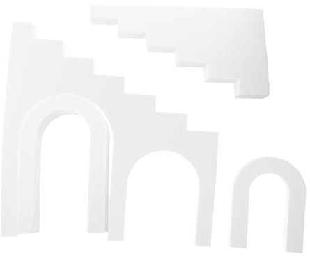 Tofficu 4 Stück Geometrische Foto Requisiten Teiliges Fotografie Requisiten für Schmuck Kosmetik Lebensmittel Leicht Tragbar für Kreative Fotoshootings Cafés Make Up Studios Mehr