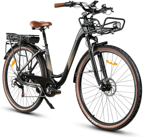 SAMEBIKE RS-A07 E-Bike Damen/Herren, 250W StVZO-zertifiziertes Elektrofahrrad mit 36V 13Ah Akku, 25 km/h, 60-80KM Reichweite, Professional 7-Gang, IP54 E-Mountainbike für Stadt & Freizeit