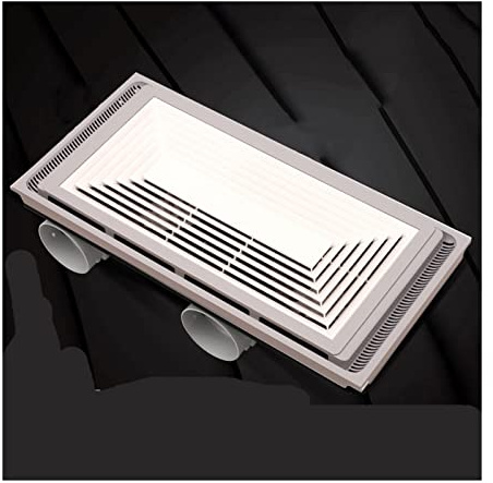 Ventilation Fans 30×60Cm Ceiling Ventilator Fan, Rectangular Double Motor High-Power Exhaust Fan, Powerful Dual-Core Low-Noise Ventilator Fan Exhaust Fan ,White+grey C-305*605 opening installation