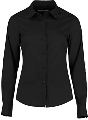 Kustom Kit Women's Poplin Shirt, Black (Black Kk-Blk-), 16