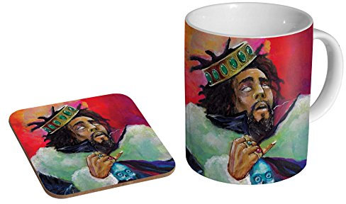 J Cole KOD Ceramic Coffee MUG + Coaster Gift Set …