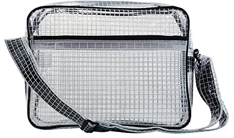 NOTAG Unisex Umhängetasche, große transparente PVC-Tasche, antistatisch, Ingenieur-Werkzeugtasche, große transparente Umhängetasche, durchsichtig, Large