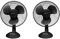 Clatronic VL 3602 Tischventilator 30 cm Durchmesser, oszillierend, 3 Geschwindigkeitsstufen, Neigungswinkel verstellbar, schwarz (Schwarz Doppelpack)