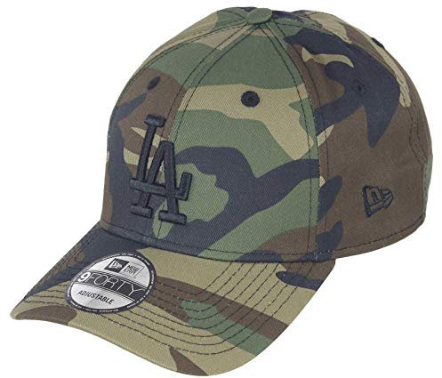 New Era Los Angeles Dodgers MLB Essential Camo 9Forty Adjustable Snapback Cap - One-Size