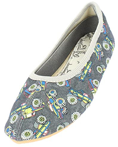Beck Jungen Monster Cars Gymnastikschuhe, Grau, 27 EU