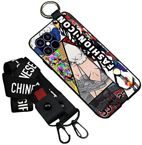 Cool Mobile Phone Case Compatible with Apple iPhone X/XS Soft Silicone Gel Protective Case Scratch-Resistant Bumper Case with Armband Stand and Band Graffiti Design Cover for Men (Muppet Shoes)