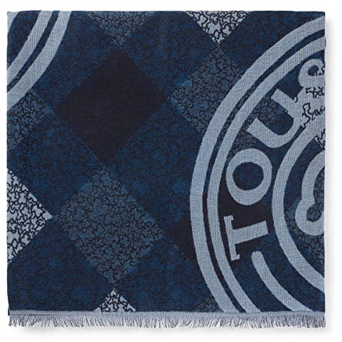 TOUS 2001664033 Fashion Scarf, Blau, 200 x 75 cm, Unisex