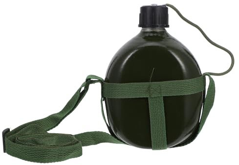 Tomaibaby Army Water Bottle: 1L Titanium Camouflage Camping Mug - Easy to Carry- Portable Water Canteen for Outdoor Activities Camping Hiking Fishing
