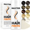 Maxter Streuhaar zur Haarverdichtung - Haarpuder gegen Kaschierung von Haarausfall - Haarpuder Männer und Frauen - Mikrofaser in Pulverform - Hair Fiber - Haarpuder Weiß