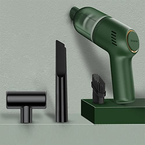 Handheld Vacuum Cleaner Cordless - Portable Mini Wireless Hoover - Car Vacuum Cleaner Rechargable 8000pa High Suction, Desktop Vacuum Cleaner for Carpet/Pets Ashes/Curtain/Sofa (Green)