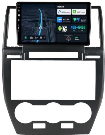 [4G+64G] BXLIYER Android 16 IPS Autoradio Passt für Land Rover Freelander 2 (2007-2012) - Eingebautes CarPlay Android Auto - KOSTENLOS Rückfahrkamera - 9 Zoll 2 Din - DSP DAB SWC 4G BT WiFi Fast-Boot