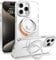 YINLAI für iPhone 15 Pro Hülle Kompatibel mit magsafemit Ständer,HandyHülle iPhone 15 Pro Clear Kabellos Leicht Dünn TPU Bumper PC Schale Cover Case Handyhülle für iPhone 15 Pro 6.1 Zoll,Transparent