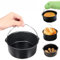 Moule À Gâteau Pour Cookeo 6/7/8 Pouces Moulle À Gâteau Cookeo Avec Poignées Plat À Gâteau Rond Hauteur Antiadhésive Moule À Manqué Accessoires Pour Friteuse À Air (8 pouces)