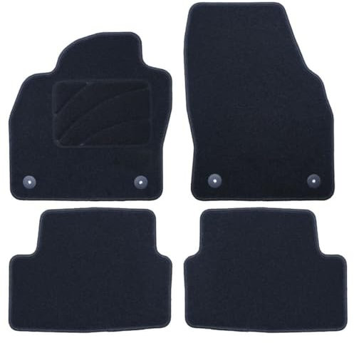 OCC Design - Custom Fußmatten, kompatibel mit Audi A1 (2018-HEUTE), Teppich, Velours/Polypropylen, Original Verankerung, rutschfester Rücken, Fersenkappe, 4 Stück