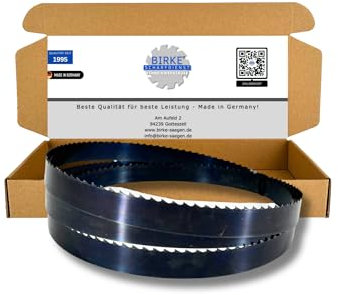 Birke® FLEXBACK & UDDEHOLM Bandsägeblätter 2240mm Breite 6-20mm für Weich- und Hartholz, NE-Schnitte... (2240x20x0,65 4ZpZ (FLEXBACK))