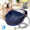 Automatischer Wassernapfspender für Hunde, automatischer Haustier-Wassernapfspender zum Selbstbefüllen, Trog, Trinkwasser-Futterspender für Geflügel, Outdoor, große Hunde und Nutztiere (blaue Schale)