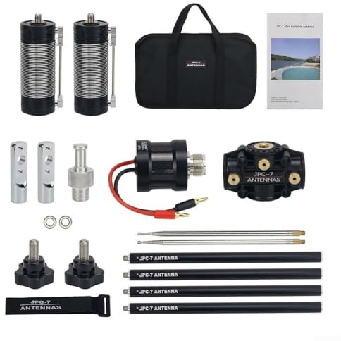 JPC-7 Antenna Set, JPC7 PAC12 Multiband Antenna With Carry Bag, Portable Shortwave Radio Antenna Kit For Radio Hobbyists