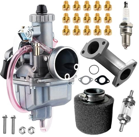 VM22 26 mm Vergasereinlass 38 mm Luftfilter für XR50 CRF70 KLX BBR RFZ Braaap Atomic DHZ SSR 110cc TaoTao Coolster 125cc 140cc Lifan YX Zongshen Apollo X15 X18 DBX125 Thumpstar Pit Dirt Fahrrad