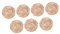 COHEALI 50 Stück geflochtene Strohhüte doll Accessories Puppenhüte Miniaturhüte für Schmuck puppenhaus Handwerk Krippenpuppe Chapéu Eimerhut Strohkappe Minihut zum Selbermachen Bambus