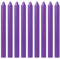 Tezraftaar® 25 x Tapered Dinner Candles 190mm Purple Unscented Paraffin Wax Long Burning Candle for Restaurants Dining Christmas Parties