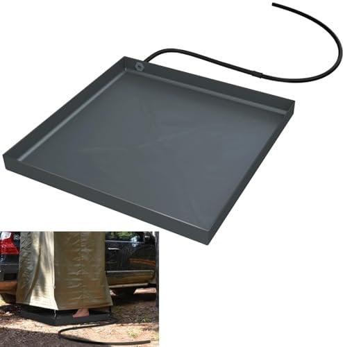 Camping Shower Base - Shower Tent Awning Base - Portable Shower Floor Accessories - Avoid Barefoot Contact with Dirt, Collect Water and Bathe Your Pets - for Outdoor,Camping,Beach, or Tailgate