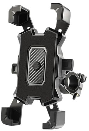 Porta del telefono per bici - Montaggio della maniglia motociclistica, telefonica regolabile | Supporto per telefoni da viaggio compatti, supporto per morsetto scooter rotante, supporto per tel