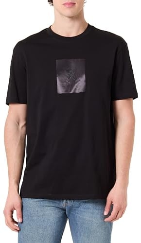 Armani Exchange Herren One Block Up, Rubbered and Satin Logo T-Shirt (1er Pack)