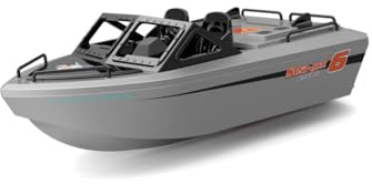 RCXTechPro Mini bateau radiocommandé pour adultes, échelle 1:12, 10 km/h, télécommande électrique, jet sans balais, bateau de kart, bateau compact et étanche pour piscine et jeux aquatiques intérieurs