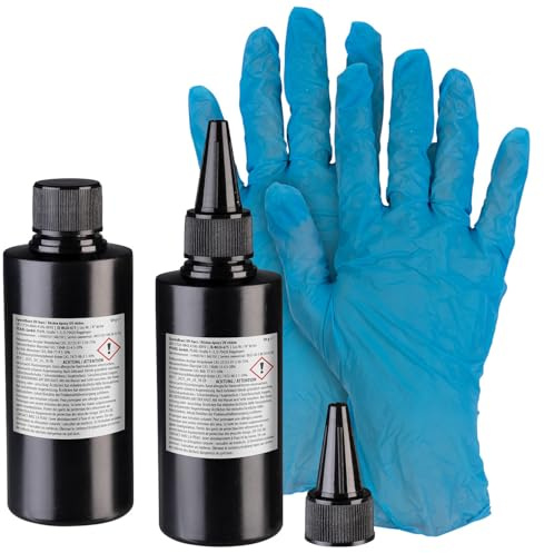 AGT Epoxidharz: 2er-Set UV-Resin, kristallklar, vorgemischt, 2x 50 g (UV Harz, Harzkleber, Farbe)