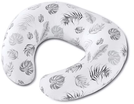 TOPCHANCES Stillkissen Stillkissenbezug Aus 100% Baumwolle Klein Für Baby,Motherhood Stilleinlagen Atmungsaktives,Herausnehmbares Und Waschbares Erstausstattung(Federn)