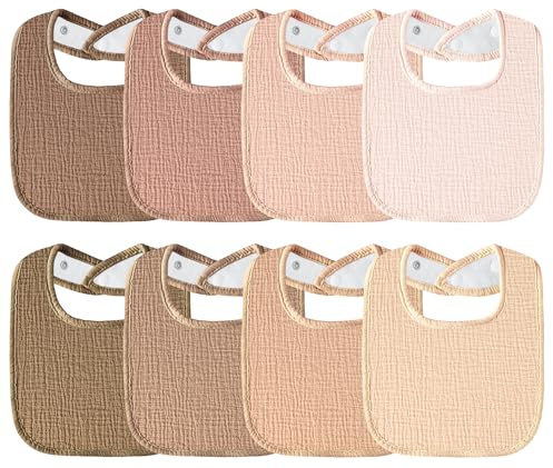 Kewlife gift Lätzchen Baby Musselin Viereckige Baby Halstuch Verstellbare für Junge und Mädchen