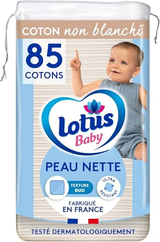 Lotus Baby Peau Nette - Cotons bébé - 85 Cotons (Lot de 5)