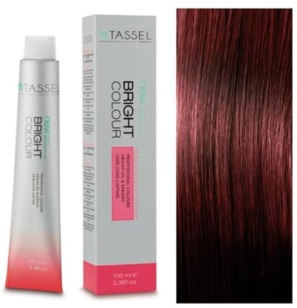 Tinte Permanente Tassel Bright Colour con Argán y Keratina - Nº6.64 RUBIO OSCURO ROJO COBRE - 100 ml