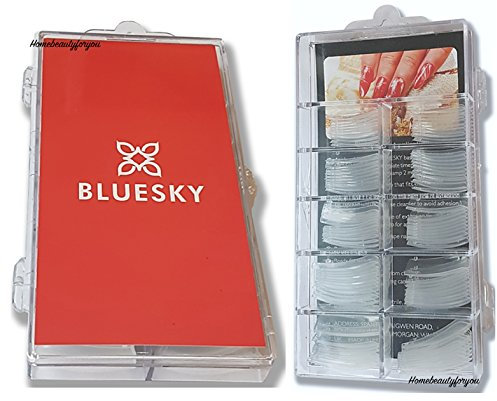 BLUESKY NAIL EXTENSION FORMS, PACK OF 100, LED UV SOAK OFF, 10 SIZES, FAST POST