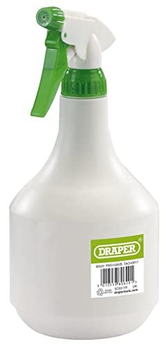 Draper 1 Litre Plastic Water Spray Bottle | Gardening & Cleaning Spray Bottles | Plant Watering Garden Sprayer | Adjustable Mode | 80620