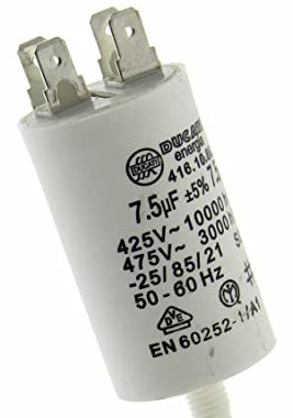 UTP White Knight Bosch Siemens Croslee VTC 5911NB-80 VTC 591BB-80 Tumble Dryer Capacitor 7.5uF / 7.5MFD Ducati Capacitor GENUINE