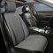 Black Panther Sitzauflage Auto, PU-Leder Autositzbezüge Vordersitze, mit Kopfstützenabdeckung, Fit 95% Autos, Limousine, SUV, Pickup, Van-Keine Heizung (1 Stück -Grau)