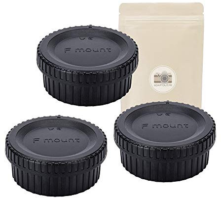 X3 AI LF4 Bouchon BOITIER + Cache Arrière pour Objectif à Monture Compatible Nikon AI F Type LF4 BF1B