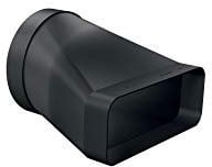 Bosch HEZ9VDSI0 Zubehör für Kochfelder mit Dunstabzug, Adapterrohrstück rund-flach, Ø 15 cm Durchmesser, schwarz